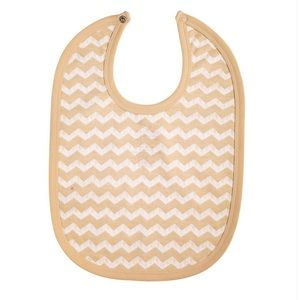BRAND NEW Chevron Pattern Organic Cotton Bib